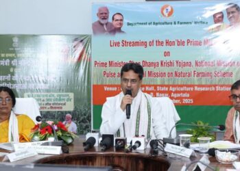 PM Modi unveils ₹35,440 cr agri schemes; Tripura CM joins