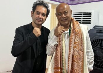 Pradyot Debbarma Calls for Regional Unity After Attending BPF Chief’s Oath Ceremony in Kokrajhar