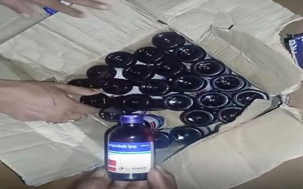 ₹15L cash, 600 Eskuf bottles seized in Melaghar; three held