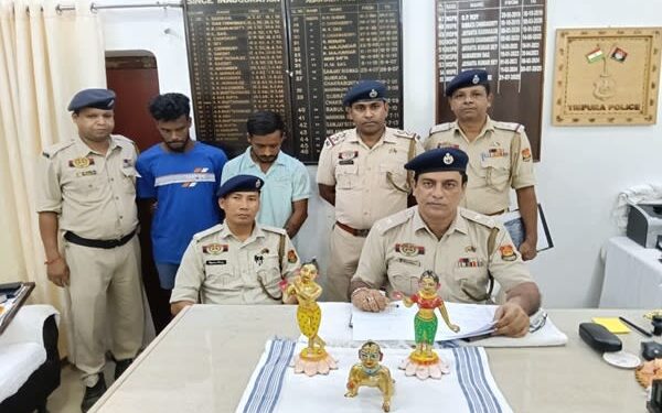 Stolen bronze idols recovered by West Agartala Police; 4 held