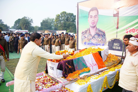 MP Hawk Force’s Ashish Sharma martyred, cremated with honours