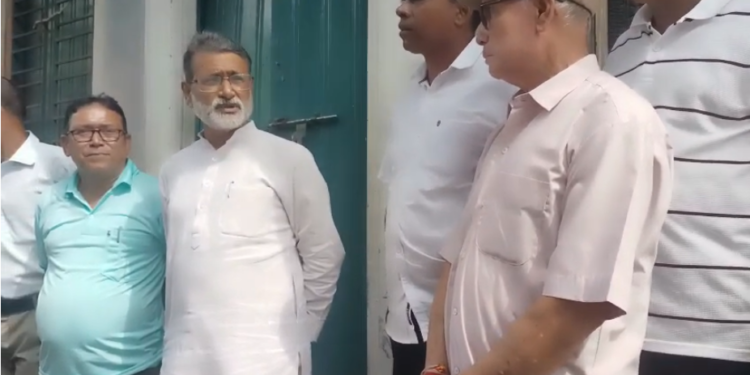 Ashish Saha Visits Fire-Hit Bishalgarh Office, Vows Revival