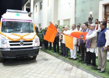 Governor Indra Sena Reddy Nallu Flags Off Mobile Health Care Unit Project in Agartala