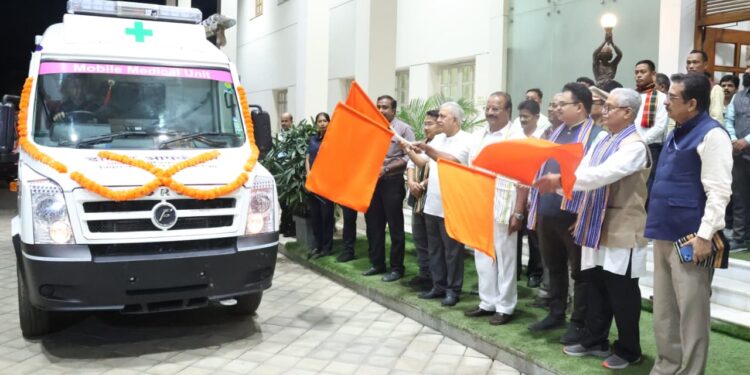 Governor Indra Sena Reddy Nallu Flags Off Mobile Health Care Unit Project in Agartala