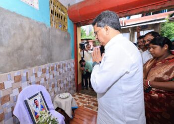 CM Manik Saha Pays Tribute to Late Cricketer Rajesh Banik