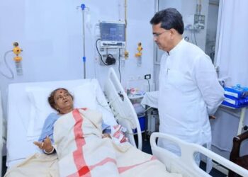  CM Dr. Manik Saha Visits GB Hospital, Prays for Speedy Recovery of Panchali Bhattacharjee
