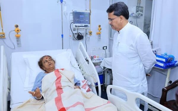  CM Dr. Manik Saha Visits GB Hospital, Prays for Speedy Recovery of Panchali Bhattacharjee