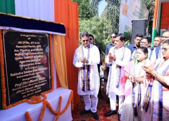 CM Saha pushes rainwater conservation, opens AMRUT 2.0 works