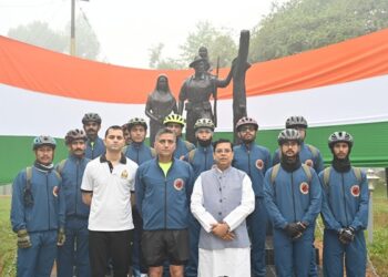 Minister Tinku Roy Flags Off ‘Ride for Unity, Ride for Martyrs’ Cycling Expedition