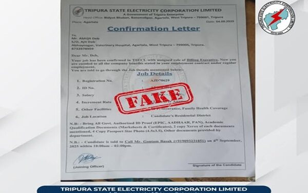 TSECL Warns Public Against Rising Fake Job Scams on Social Media