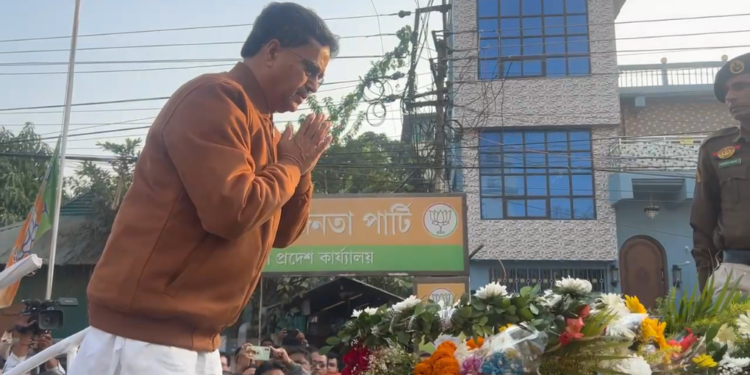 Tripura Assembly, BJP Office Pay Tribute to Late Speaker Sen