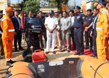 Tripura Governor Visits 1st Battalion NDRF at Agartala RRC