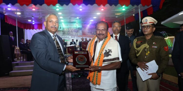 Tripura Governor Attends BSF Diamond Jubilee in Agartala