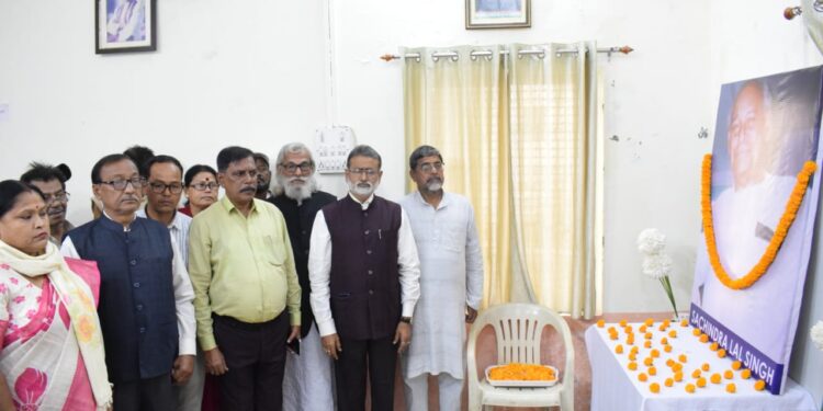 Congress Observes 25th Death Anniversary of Ex-CM S.L. Singh