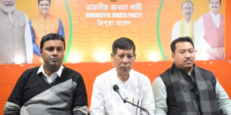 BJP’s Bipin Debbarma says Tipra Motha’s TTAADC term ends Jan 2026