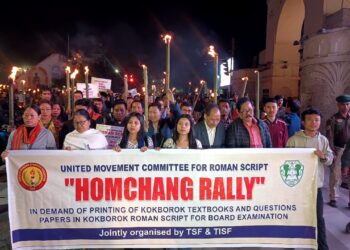 Tribal Student Bodies Hold Torch Rallies in Tripura