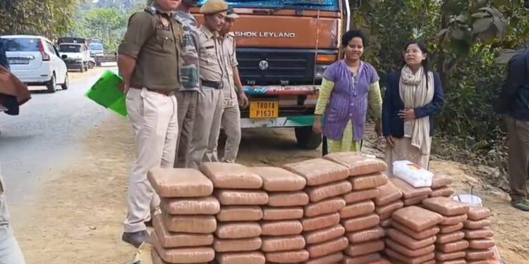 Police Seize 150 Kg Dry Cannabis at Ambassa Checkpoint