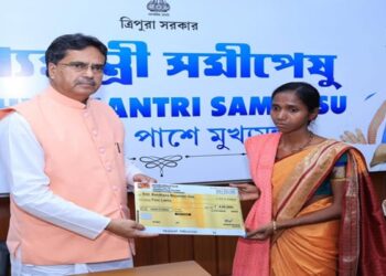 CM Saha offers ₹4 lakh aid to bereaved farmer’s family