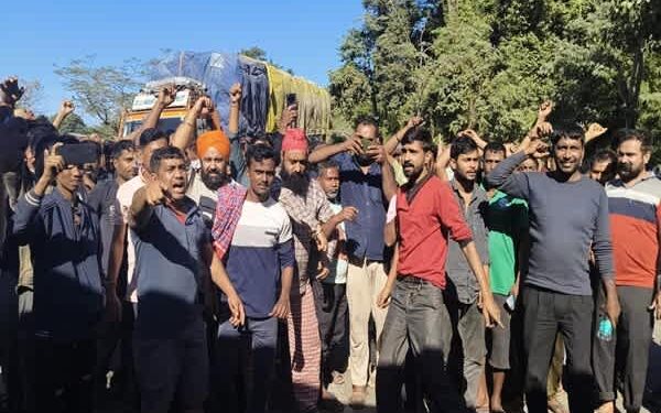 Churaibari Traffic Chaos Returns as Truckers Block Highway Over Slow Police Checks