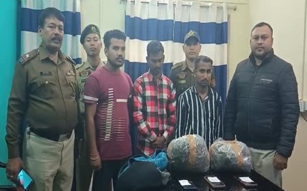 Three Arrested, 2.5 Kg Cannabis Seized in Pecharthal Police Operation