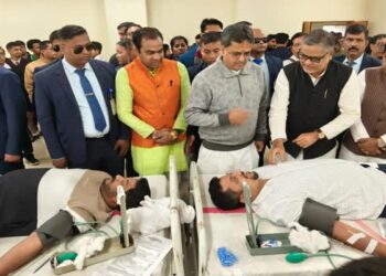 CM Manik Saha highlights healthcare push at blood donation camp