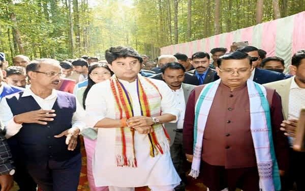 Jyotiraditya Scindia Visits North Tripura, Boosts Agarwood Industry and Industrial Development
