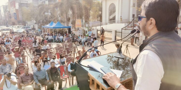 Tripura Journalists Hold Protest Demanding Safety, Welfare, and Justice