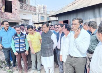 Mayor Dipak Majumdar Reviews Civic Projects in Ramnagar, Promises Faster Development