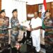 Maj Gen Bhinder meets Guv Indra Sena Reddy