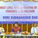 Minister Sudhangshu Das Chairs District-Level Review Meeting in West Tripura