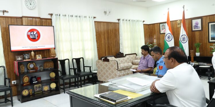 Indra Sena Reddy Nallu listens to Narendra Modi’s Mann Ki Baat