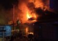 Late-Night Fire Guts Several Shops at Teliamura Fruit Market