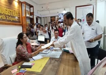 Massive Show of Strength as Congress Candidate Files Nomination for Dharmanagar By-Poll