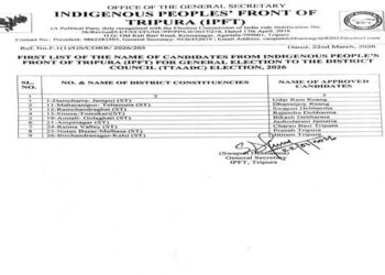 IPFT Releases First List of Candidates for TTAADC Polls 2026