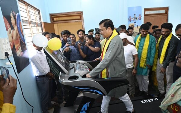 Tinku Roy inaugurates renovated yoga, gym centre in Belonia