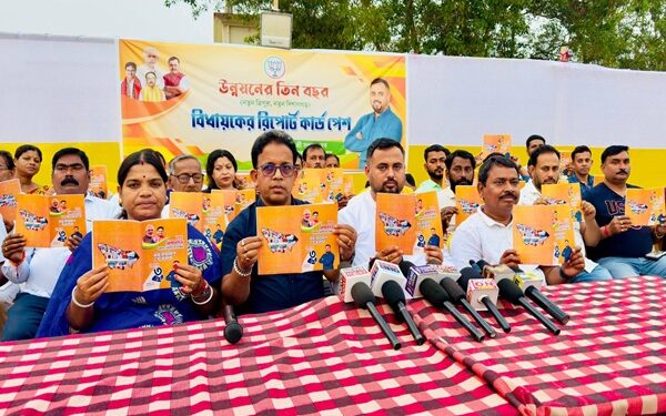 MLA Sushanta Deb Unveils 3-Year Report Card