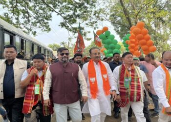 BJP Leaders Lead Massive Rallies for Nomination Filing in Jirania and Mandai Ahead of TTAADC Polls