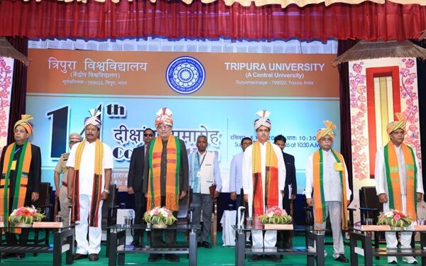 Vice President Urges Tripura University Graduates to Pursue ‘Progress with Purpose’