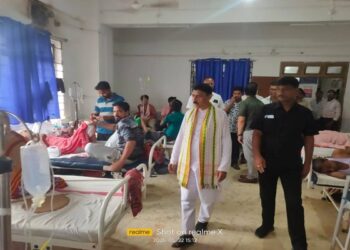 MLA Jhar Chakraborty inspects Dharmanagar Hospital