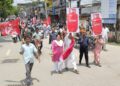 CPI(M), DYFI Hold Protest Rally in Agartala Against Fuel and LPG Price Hike