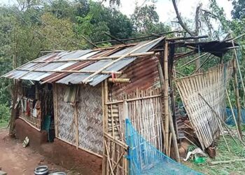 Minister Brishaketu Debbarma Extends Relief to Storm-Hit Family in Simna
