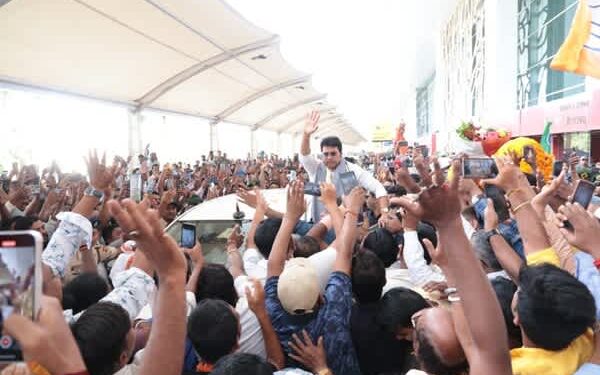 Biplab Deb gets grand welcome after BJP’s Bengal win