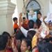 Devotees Offer Prayers at Ujjayanta Palace Temple