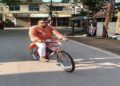 Tripura Minister Cycles to Work to Save Fuel