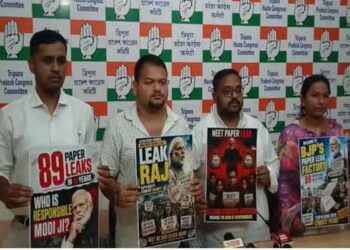 Tripura Youth Congress Slams Centre Over NEET Leak