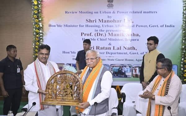 Khattar Reviews Tripura Power Sector, Seeks Faster Reforms