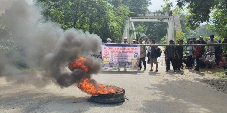 72-hour road, rail blockade begins across Tripura