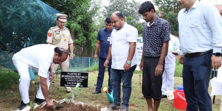 Tripura Governor plants sapling on World Environment Day