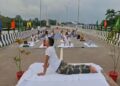 BSF Marks Yoga Day on Indo-Bangla Maitri Bridge