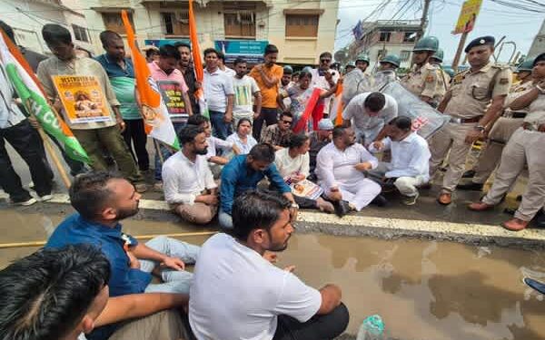 Youth Congress protest over NEET row turns violent; police use water cannons, lathi-charge